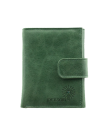 Кошелек портмоне женское натуральная кожа С-Джари друид зеленый Флауэрс