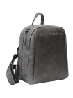 Мужской кожаный рюкза P-9013-A друид серый Apache